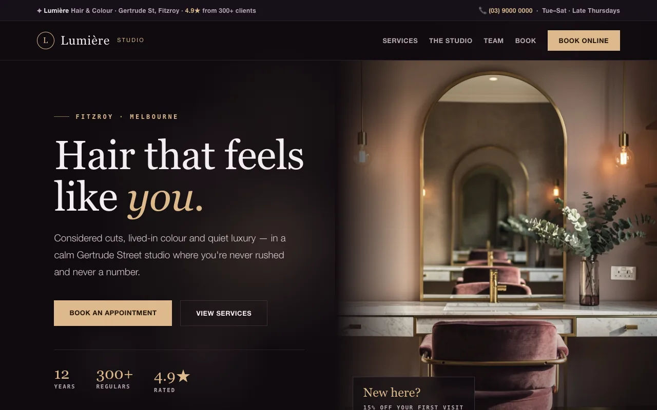Salon site