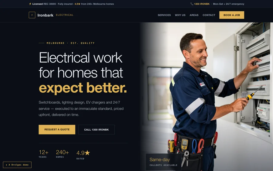 Tradie site